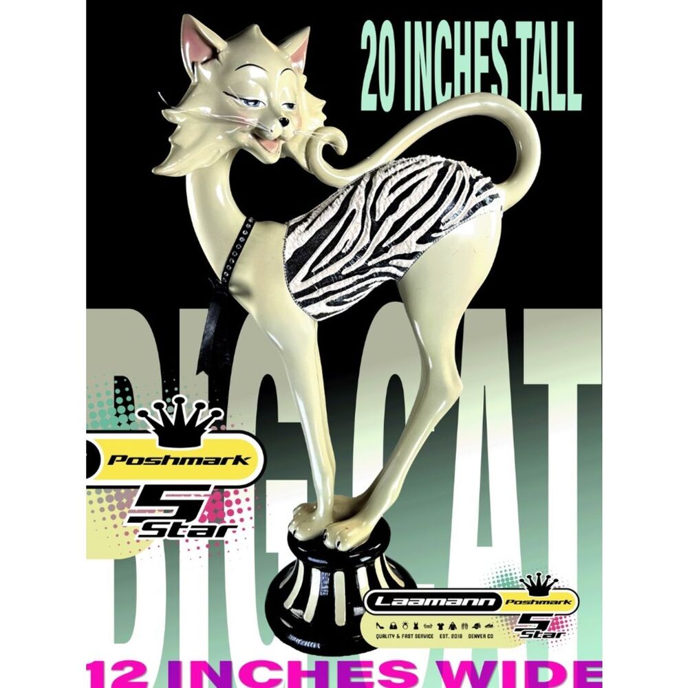 FRENCH MOD CAT®  |  RARE MCM — STATUE  |  Mid Century Mod  |  RESIN  |